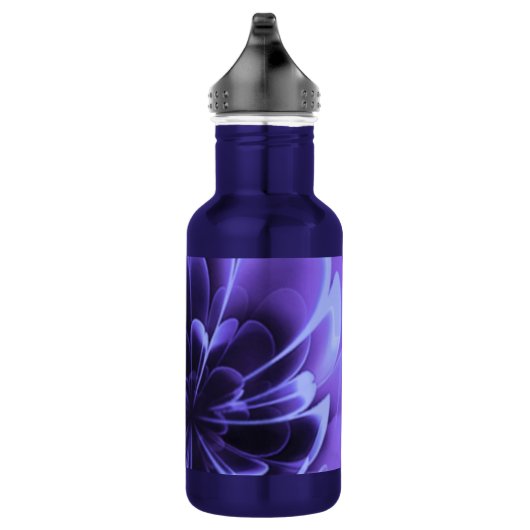 Blauw gestileerde Corolla gebogen bloemblaadjes Waterfles (Rechts)