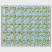 Blauw gestippeld inpakpapier (Vlak)