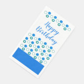 Blauw gestippeld Stijlvol Servet (Hoek)
