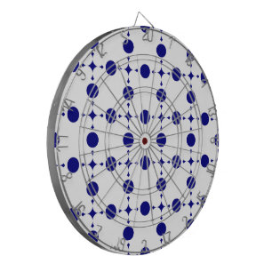 Blauw gestippeld, Stippenpatroon, Stippen Dartbord