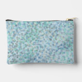 Blauw gestippelde kleine accessoirezak etui (Achterkant)