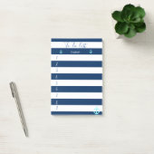 Blauw gestreept, anker, takenlijst post-it® notes (Kantoor)