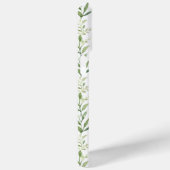 Blauw gestreept bloemmotief gepersonaliseerd Case-Mate iPhone case (Achterkant / Rechts)