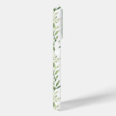 Blauw gestreept bloemmotief gepersonaliseerd Case-Mate iPhone case (Achterkant / Rechts)