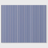 Blauw gestreept cadeaupapier (Vlak)
