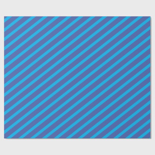 Blauw gestreept omslagpapier cadeaupapier (Vlak)
