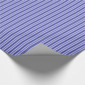 Blauw gestreept omslagpapier cadeaupapier (Hoek)