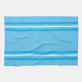 Blauw gestreept theedoek (Horizontaal)
