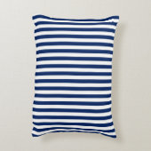 Blauw Gestreepte Accent Kussen (Achterkant (Verticaal))