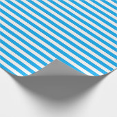Blauw Gestreepte Cadeaupapier (Hoek)