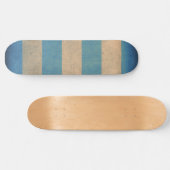 blauw gestreepte dekstoelbekleding persoonlijk skateboard (Horizontaal)
