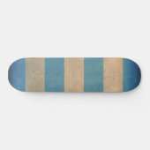 blauw gestreepte dekstoelbekleding persoonlijk skateboard (Horizontaal)