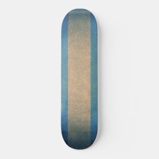  blauw gestreepte dekstoelbekleding persoonlijk skateboard (Voorkant)