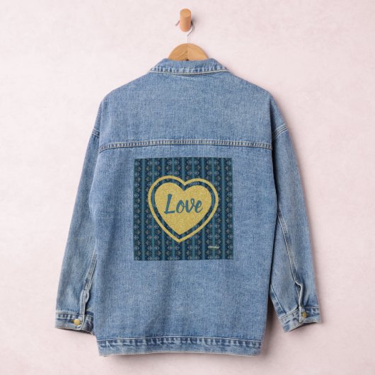 Blauw gestreepte denim jas van Dichteres Adiela Ak Denim Jacket (Hangar)