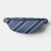 Blauw Gestreepte Fanny Pack Heuptasje (Liggend)