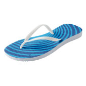 Blauw Gestreepte Flip Flops - Kleuren Kiezen (Schuin)