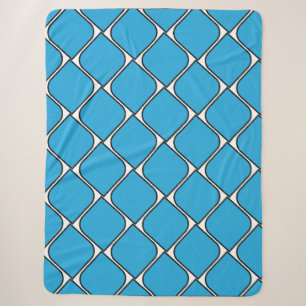 blauw gestreepte hart throw kussen