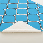 blauw gestreepte hart throw kussen (3/4)