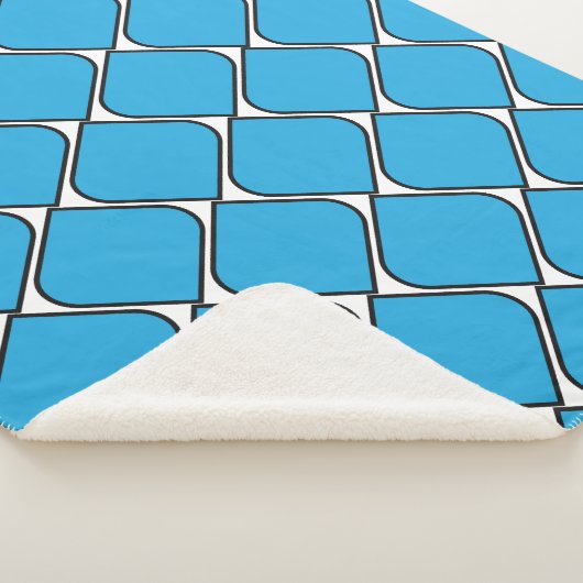 blauw gestreepte hart throw kussen (3/4)