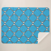 blauw gestreepte hart throw kussen (Voorkant (horizontaal))