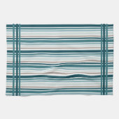 Blauw gestreepte keukenhanddoeken (Horizontaal)