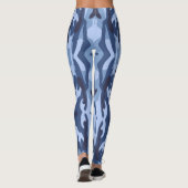 Blauw gestreepte leger gestreepte leggings (Achterkant)