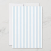 Blauw gestreepte Over- of Onderkaart Kaart (Achterkant)