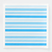 Blauw gestreepte papieren servetten (Voorkant)