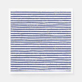 Blauw Gestreepte Pyjama en Pannenkoeken Lunch Serv Servet