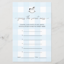 Blauw Gestreepte Schommelpaard Raad Het Spel