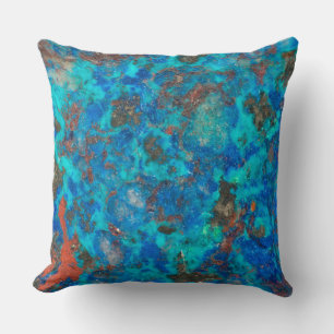 Blauw gestreepte Shattuckiet Kussen