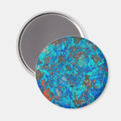Blauw gestreepte Shattuckiet Magneet (Voorkant / Achterkant)