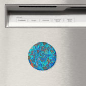 Blauw gestreepte Shattuckiet Magneet (Insitu (Vaatwasser))