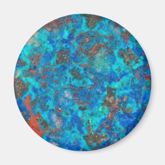 Blauw gestreepte Shattuckiet Magneet (Voorkant)