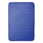 Blauw gestreepte textuur badmat (Voorkant Verticaal)