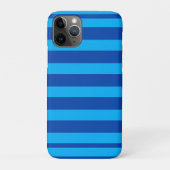 Blauw gestreepte textuur Case-Mate iPhone case (Achterkant)