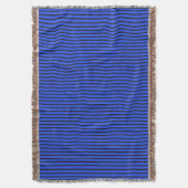 Blauw gestreepte textuur deken (Voorkant Verticaal)