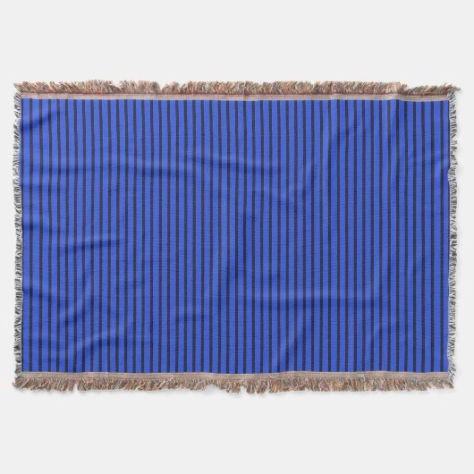 Blauw gestreepte textuur deken (Voorkant)