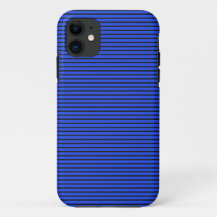 Blauw gestreepte textuur Eenvoudig trendy patroono Case-Mate iPhone Case