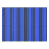 Blauw gestreepte textuur tafelkleed (Voorkant (Horizontaal))