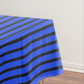 Blauw gestreepte textuur tafelkleed (Voorbeeld)
