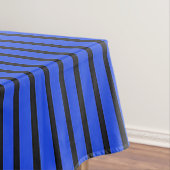 Blauw gestreepte textuur tafelkleed (Voorbeeld)