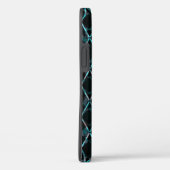 Blauw gestructureerd diamantpatroon Case-Mate iPho iPhone Case (Achterkant / Rechts)