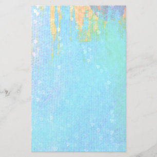 Blauw gestructureerde achtergrond met klein wit ha briefpapier