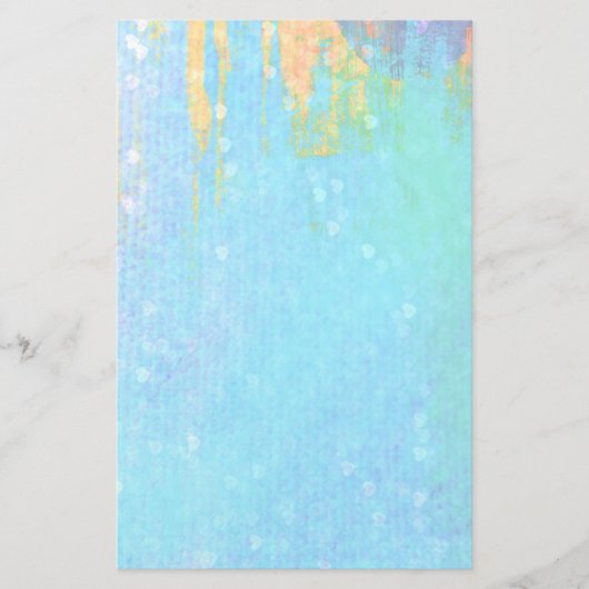 Blauw gestructureerde achtergrond met klein wit ha briefpapier (Voorkant)