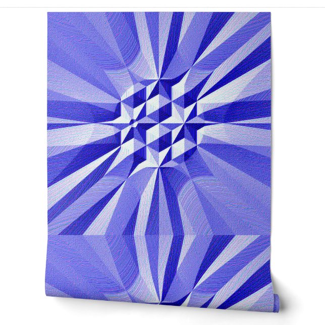 Blauw gestructureerde klassieker "Ratti_Creative_A Behang (Afrollen)