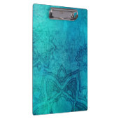 Blauw getextureerde Lotus Klembord (Rechts)