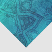 Blauw getextureerde Lotus Tissuepapier (Detail)