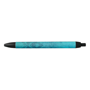 Blauw getextureerde Lotus Zwarte Inkt Pen