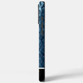 Blauw getinte levendige snake skin art Case-Mate iPhone case (Achterkant / Links)